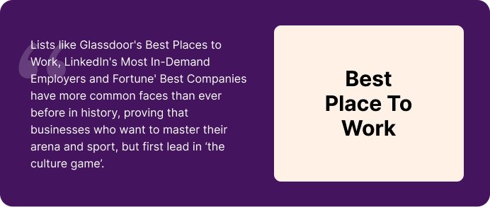 Best place to work